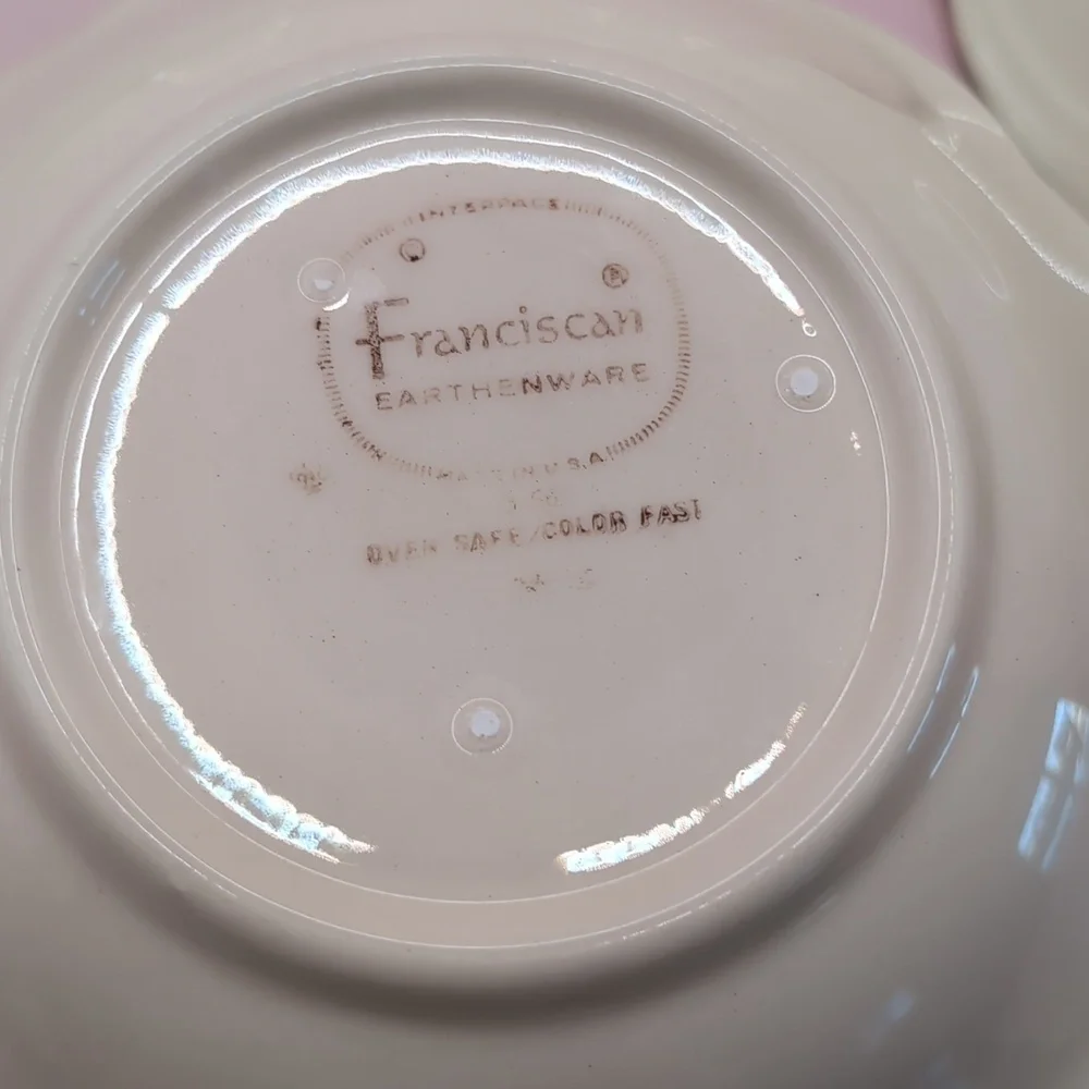 Vintage (4) Four Franciscan Desert Rose Earthenware Berry Side Dish Bowls 5.25